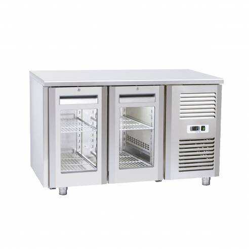 Bajomostrador conservación 2 Puertas de Cristal Gastronorm QRG 2100 / 2200-Z0150YRW0027