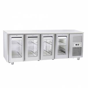 Bajomostrador conservación 4 Puertas de Cristal Gastronorm QRG 4100 / 4200-Z0150YRW0031