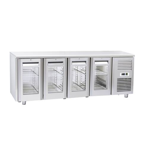 Bajomostrador conservación 4 Puertas de Cristal Gastronorm QRG 4100 / 4200-Z0150YRW0031