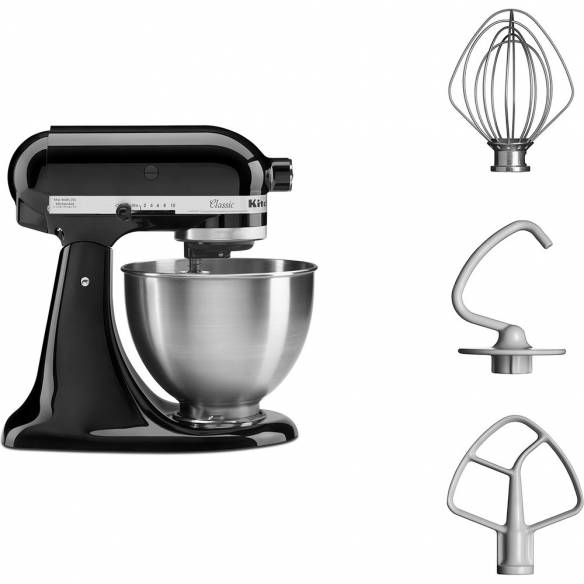 Robot Amasadora Kitchenaid Classic 4,28L NEGRO 5K45SSEOB\r\n-Z0945K45SSEOB