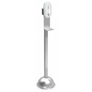 Fricosmos- Columna con Acero Inoxidable con dispensador electrónico de gel hidroalcohólico