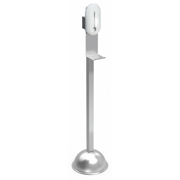 Fricosmos- Columna con Acero Inoxidable con dispensador electrónico de gel hidroalcohólico
