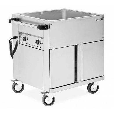 Distform- Carro baño maría con reserva 2 GN 1/1 830 x 675 x 850 mm. DISTFORM