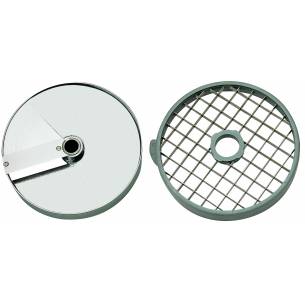 Discos de corte macedonia 10x10x10 mm. (Disco rejilla+disco rebanador) Ref. 27114 para Corta-Hortalizas y Combi Robot-Coupe-Z...