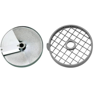 Discos de corte macedonia 25x25x25 mm. (Disco rejilla+disco rebanador) Ref. 28115 para Corta-Hortalizas y Combi Robot-Coupe-Z...