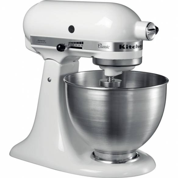 Robot Amasadora Kitchenaid Classic 4,28L Blanco 5K45SSEWH-Z0945K45SSEWH