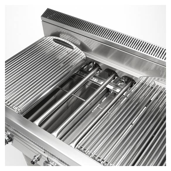 Mainho- Parrilla en Acero Inoxidable a Gas con Fondo de Agua Serie Nova Grill 620x555x305h mm MAINHO NG-62