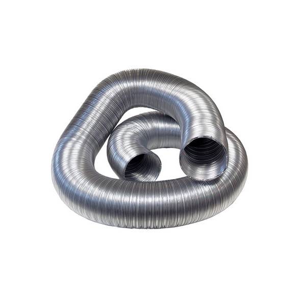 - Tubo Semiflexible aluminio para salida de humos (Ø100-125-150-175-200-250-300-355-400 mm)
