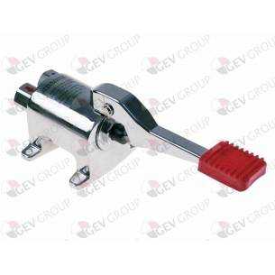 - Grifo pedal mezclador 2 aguas fría/caliente conexión 1/2"