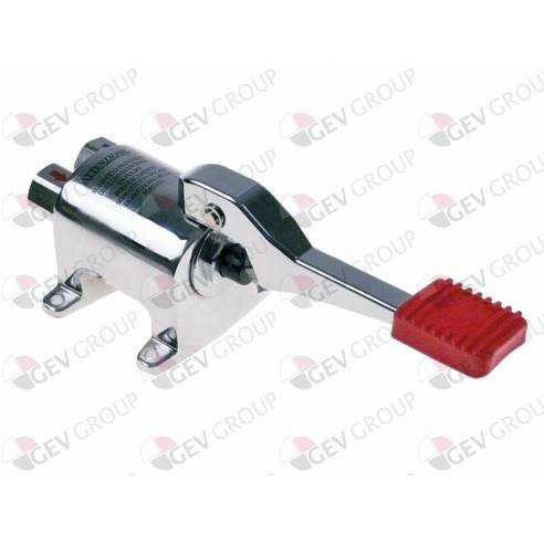 - Grifo pedal mezclador 2 aguas fría/caliente conexión 1/2"