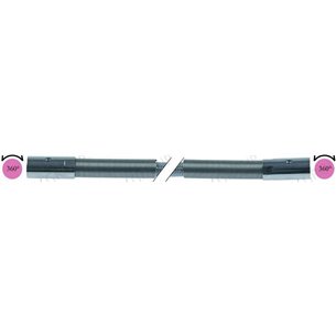 - Tubo para grifo de ducha empalmes 1/2" L1500mm inox