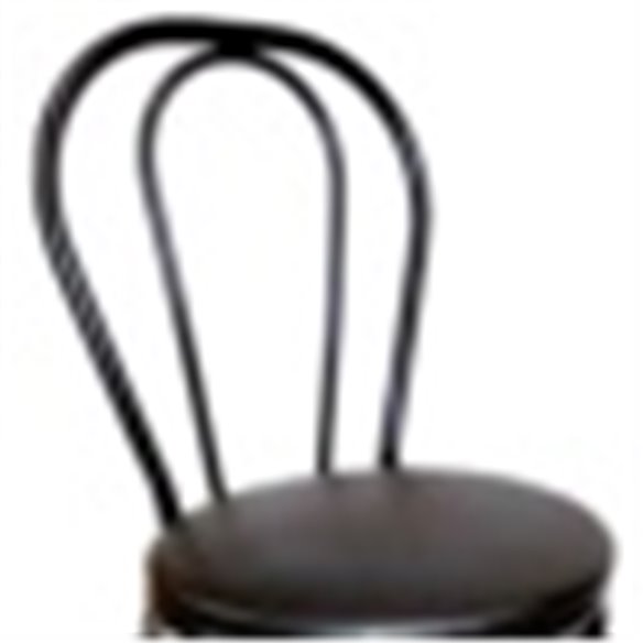 Silla bar Bistrot metálica asiento acolchado-Z052178084