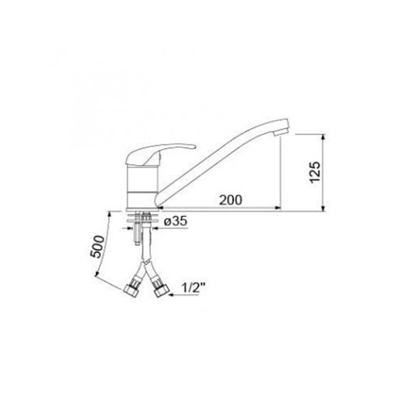 Grifo monomando sobremesa palanca corta caño bajo-Z044548033