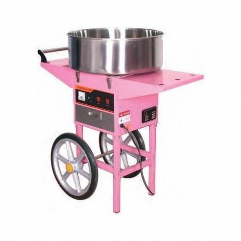 Hostelbar- Máquina de nubes de algodón dulce con carro CC-10