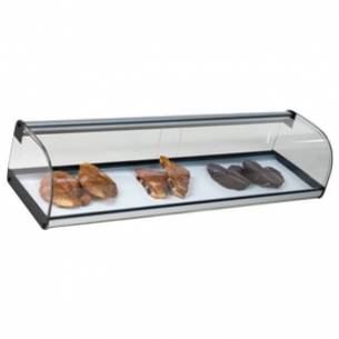 Vitrina sobremostrador sin frío color plata VCL-120 2 PISOS