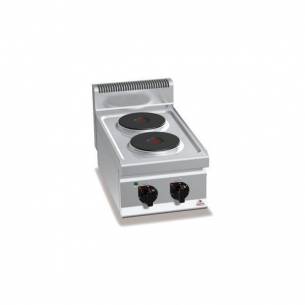 Cocina BERTOS 2 fuegos eléctrica sobremesa