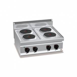 Cocina BERTOS 4 fuegos eléctrica sobremesa