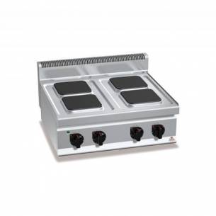 Cocina BERTOS 4 fuegos eléctrica sobremesa