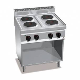 Cocina BERTOS 4 fuegos eléctrica con pie