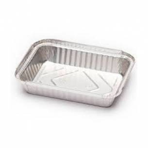 Bandeja rectangular aluminio sin tapa para pollos 100 unid.
