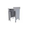 Edenox- Mesa mural con puerta sin base para desperdicios MMP-66-D (600x600x850)
