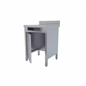 Edenox- Mesa mural con puerta sin base para desperdicios MMP-67-D (600x600x850)