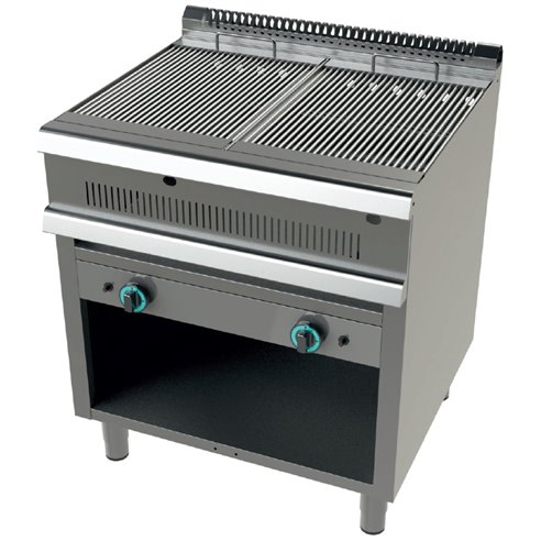 Junex- Barbacoa gas con mueble 9+9 Kw Serie 700 JUNEX con medidas 800x730x850h mm GR7N200