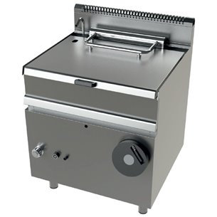 Junex- Sartén basculante a gas 12Kw fondo cuba en acero inoxidable AISI-304 Serie 700 JUNEX con medidas 800x730x900h mm FD7N050