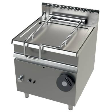 Junex- Sartén basculante a gas 80 litros 22Kw fondo cuba en acero suave Serie 900 JUNEX con medidas 800x900x900h mm FD9C080F