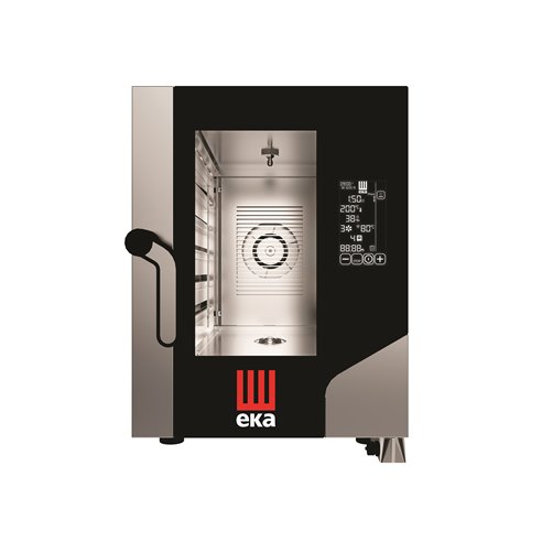 Horno eléctrico convección MILLENIAL BLACK MASK COMPACTO Gastronomía 6 bandejas GN1/1 MKF611CBM Línea Padova