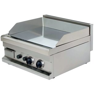 Fry tops a gas sobremesa liso acero rectificado 15 mm 2x4,8kw 600x600x265h mm GG606 ARISCO-Z070GG606R