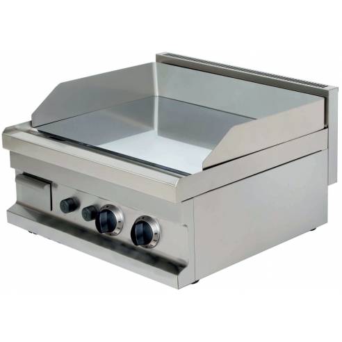 Fry tops a gas sobremesa liso acero rectificado 15 mm 2x4,8kw 600x600x265h mm GG606 ARISCO-Z070GG606R