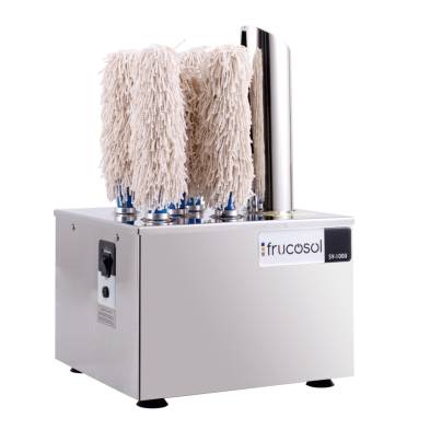 Frucosol- Abrillantadora Secadora de Copas 360 ud/hora 340x305x520h mm SV1000 Línea Rioja