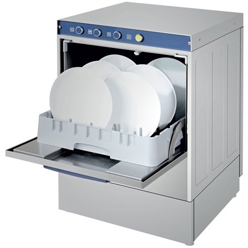 Arisco- Lavavajillas Industrial con Bomba Abrillantador Cesta de 50x50cm ESTAMBUL CH500ECO