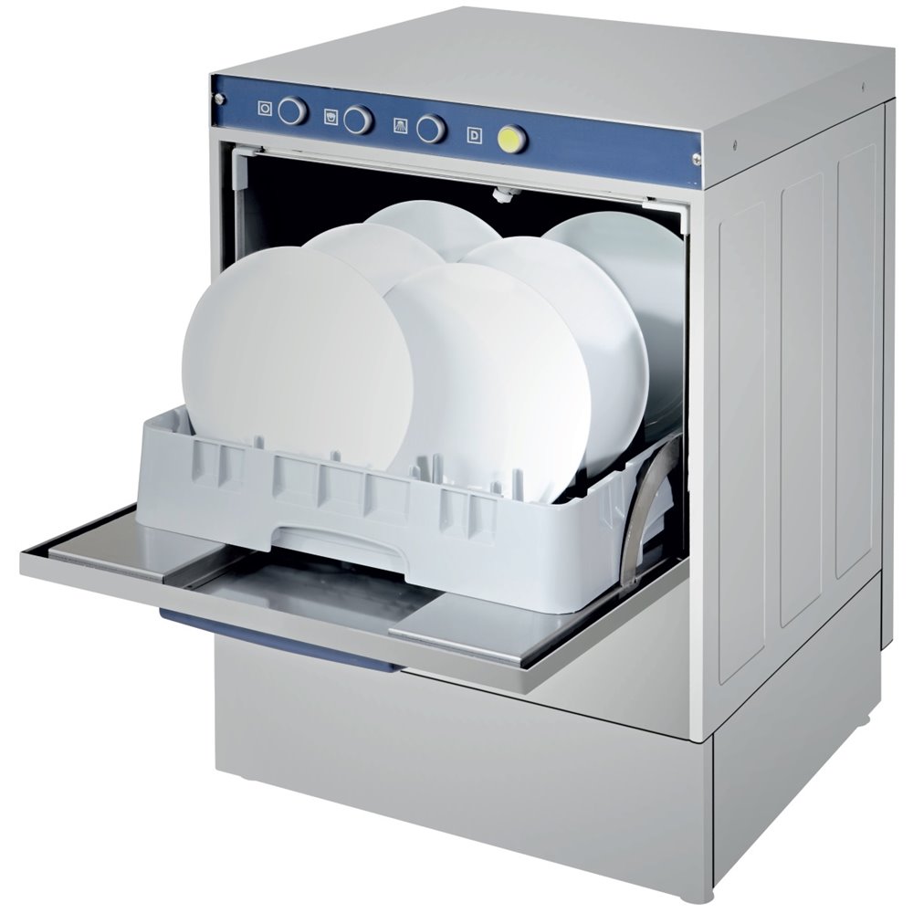 Máquina de Lavar Louça Industrial Monofásica Profissional para Copos e  Pratos com Cestos de 450x450 mm e Bomba de Descarga