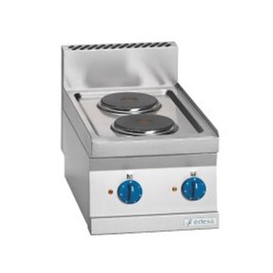 Edenox- Cocina eléctrica 2 fuegos 2x2Kw Snack 650 SCE-40 E EDENOX