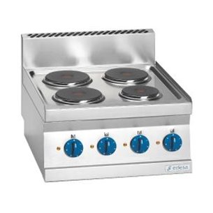 Edenox- Cocina eléctrica 4 fuegos 2x2Kw Snack 650 SCE-60 E EDENOX