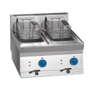 Freidora eléctrica 8+8 litros trifásica de 6+6Kw Snack 650 SFE-60 E EDENOX-Z00919005572