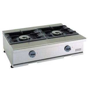 Cocina a gas 2 fuegos 4,1+6,5Kw Snack 550 TCG-85 EDENOX