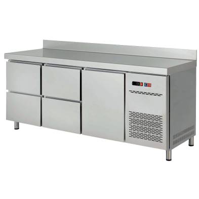 Mesa Snack Refrigerada 4 cajones Fondo 600 de 1492 x600 x850h mm CORDOBA MRCH-150-4