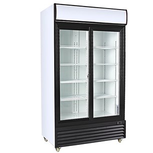 Armario Expositor Refrigerado 1000 litros 2 Puertas Correderas de Vidrio de 1130 x730 x2030h mm CLIMAHOSTELERIA CSD1000S-Z070...