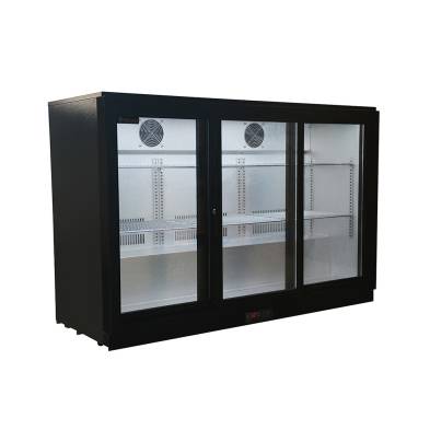 Botellero Expositor Contramostrador 3 puertas correderas de 1350 x520 x900h mm CLIMAHOSTELERIA BB-3S