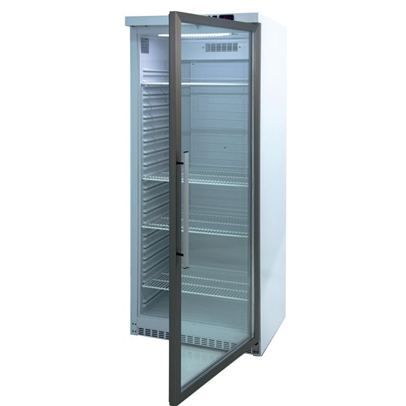 Clima Hosteleria- Armario GN2/1 Lacado Blanco 600 litros Puerta de Cristal Refrigerado de 780 x745x1865h mm CORDOBA ARCH-600V