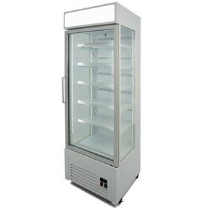Armario Refrigerado Ventilado con Laterales de cristal 400 litros con 5 estantes COLOR BLANCO VISION400B