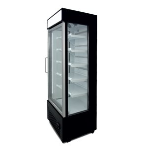 Armario Refrigerado Ventilado con Laterales de cristal 400 litros con 5 estantes COLOR NEGRO VISION400N