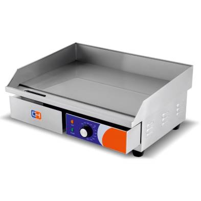 Clima Hosteleria- Plancha Eléctrica Acero Rectificado 10 mm de 550 x430 x245h mm CLIMAHOSTELERIA EG-818