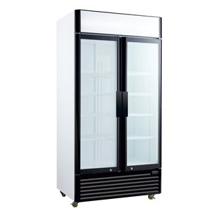 Armario Expositor Refrigerado 800 litros 2 Puertas Batientes de Vidrio de 1000x730x2030h mm CLIMAHOSTELERIA CSD800