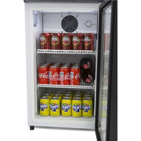 Armario Expositor Refrigerado 80 litros Subcero Puerta de Vidrio de 470X465X955h mm CLIMAHOSTELERIA SZ80L