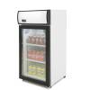 Armario Expositor Refrigerado 80 litros Subcero Puerta de Vidrio de 470X465X955h mm CLIMAHOSTELERIA SZ80L