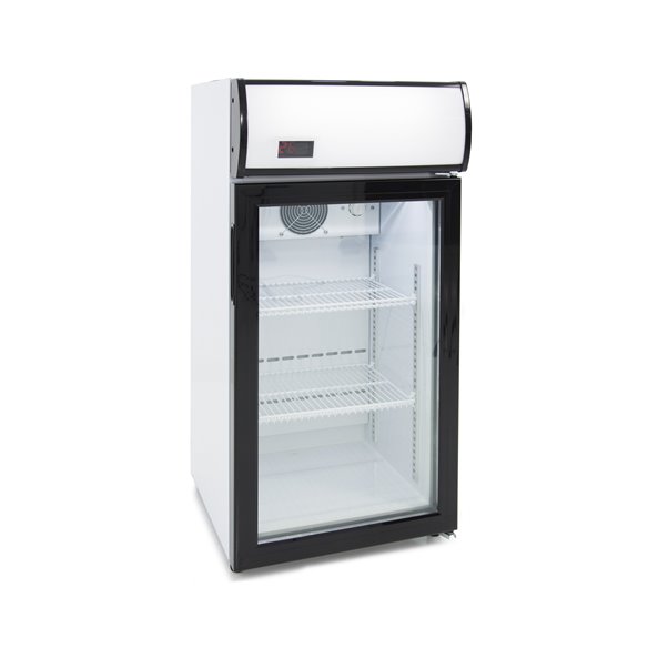 Armario Expositor Refrigerado 80 litros Subcero Puerta de Vidrio de 470X465X955h mm CLIMAHOSTELERIA SZ80L